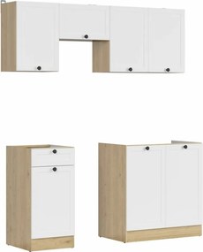 Conjunto de cozinha modular Classic White Oak 119