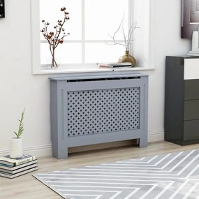 vidaXL Cobertura de radiador 112x19x81,5 cm MDF antracite