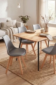 Pack 4 Cadeiras Synk Basic - Cinza claro