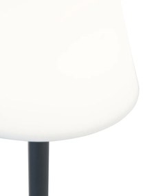 Candeeiro de mesa cinza escuro incluindo LED recarregável com dimmer de toque - Renata Design