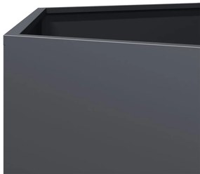 Vaso/floreira de jardim hexagonal 104x90x45 cm aço antracite