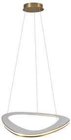 Candeeiro suspenso de design dourado com regulação de intensidade de 3 níveis - Organico