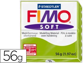 Pasta para Modelar Staedtler Fimo Soft 56 gr Cor Verde Maçã