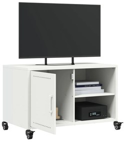 Móvel de TV 68x39x43,5 cm aço branco