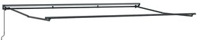Toldo Retrátil Manual Branco 500x300 cm