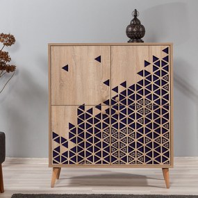 Armário Multiusos Multilux – Carvalho Sonoma – 95x111x36 cm