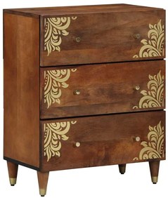 vidaXL Buffet Castanho 60 x 33 x 75 cm Madeira de manga maciça