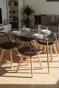 Pack 4 Cadeiras Mima - Marrom