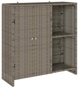 vidaXL Armário de arrumação com porta Cinzeto 100 x 36 x 102 cm Vime