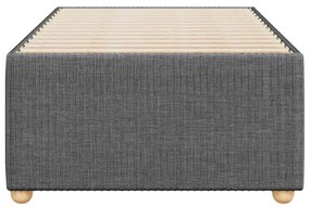 Estrutura de cama sem colchão 80x200 cm tecido cinzento-escuro
