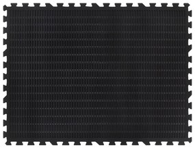 Ladrilho de borracha 12 mm 90x120 cm preto