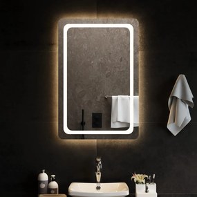 Espelho de casa de banho com luzes LED 60x90 cm