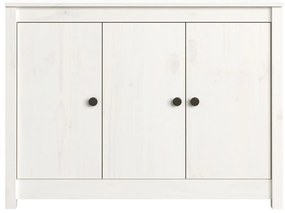 Aparador 100x35x74 cm madeira de pinho maciça branco