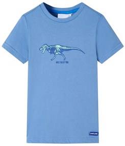 T-shirt para criança azul-médio 128