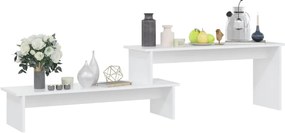 Móvel de TV 180x30x43 cm derivados de madeira branco