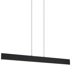 Candeeiro suspenso moderno preto Incl. LED regulável em 3 níveis Easylift - Straight