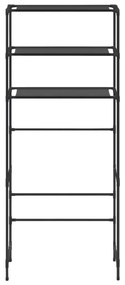 Estante de 3 prateleiras para lavandaria 69x28x169 cm preto