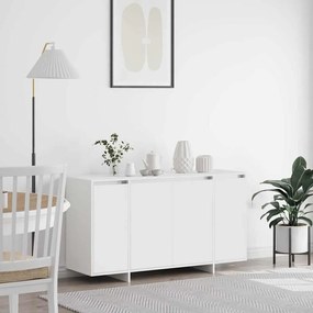 Buffet Branco Branco Madeira 135 x 41 x 75 cm Buffet Branco
