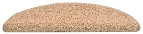 Tapete/carpete para degraus 15 pcs 56x17x3 cm dourado