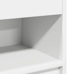 Mesa de cabeceira com gaveta 39x28x41 cm branco