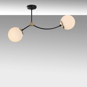 Chandelier Kromozom – Branco/Preto – 72 x 15 cm