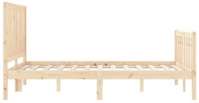 Cama sem colchão 140x190 cm madeira de pinho maciça