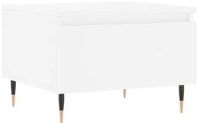 Mesas de centro 2 pcs 50x46x35 cm derivados de madeira branco
