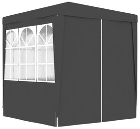 Tenda festas com paredes laterais 2x2m 90g/m² antracite