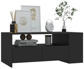 Mesa de centro 102x55x42 cm derivados de madeira preto