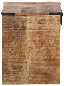 Mesa de cabeceira 40x30x37 cm madeira de mangueira maciça