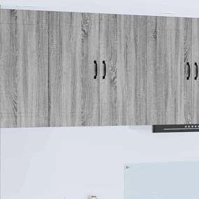 vidaXL Armário de Cozinha com prateleira Cinza Sonoma 80 x 31 x 80 cm