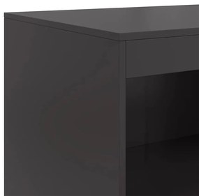 Aparador 67x39x107 cm aço preto