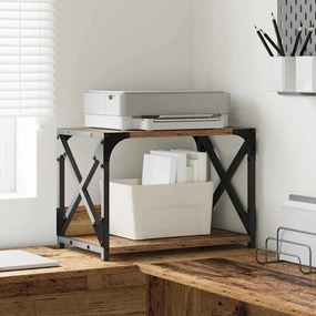 vidaXL Suporte para Impressora Madeira Antiga 44 x 26 x 31.5 cm