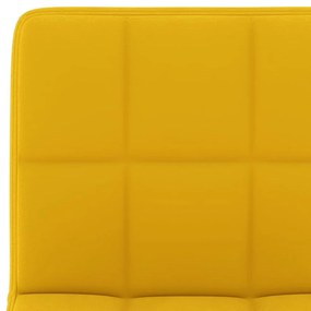 Bancos de bar 2 pcs veludo amarelo mostarda