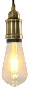 vidaXL Casquilhos de lâmpadas 2 pcs Bronze E27