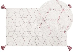 Tapete de algodão 80 x 150 cm branco SAKARYA Beliani