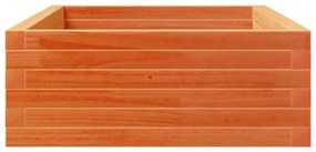 Vaso/floreira de jardim 110x60x23 cm pinho maciço castanho-mel