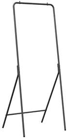 Suporte de Roupa Preto Metal Padrão Colapsável Suporte de Roupa