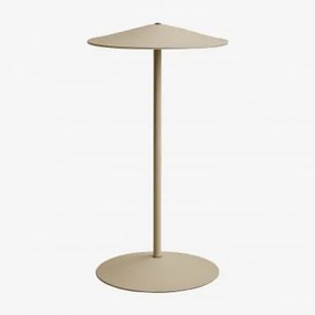 Lâmpada De Mesa Led Sem Fios Em Ferro Emilein Tapioca Bege - Sklum