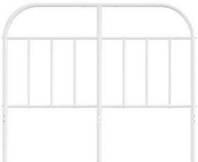 Cabeceira de cama 120 cm metal branco