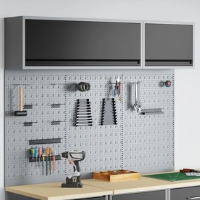 Conjunto de Armário e Painel de Ferramentas vidaXL com 5 Peças Montado