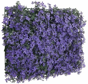 Vedação de folhas artificiais 24 pcs 40x60 cm roxo