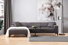 Sofá de Canto Petra – Antracite – 145 x 250 cm