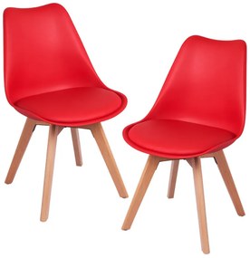 Pack 2 Cadeiras Synk Basic - Vermelho
