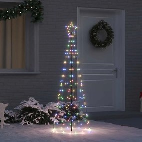 vidaXL Árvore de Natal LED com Estacas para o Solo Multicolor 250 cm