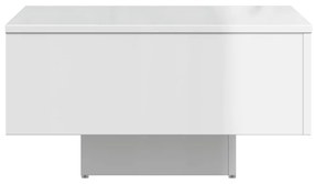Mesa de centro derivados de madeira branco brilhante