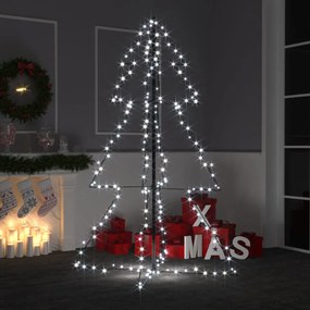 328574 vidaXL Árvore de Natal em cone 200 LEDs 98x150 cm interior e exterior