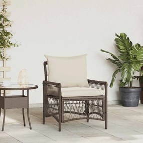vidaXL Cadeira de Jardim Castanho 60 x 70 x 78cm vime PE
