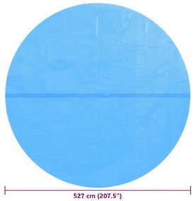 Cobertura para piscina 527 cm PE azul