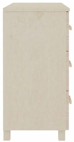 Aparador HAMAR 90x40x80 cm pinho maciço castanho-mel